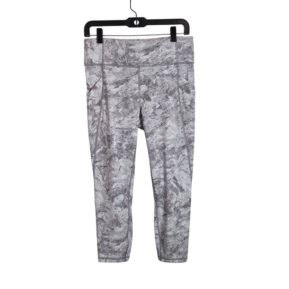 Lululemon Women's Time To Sweat Crop Leggings 23" Inseam Size 10‎ Gym Pockets